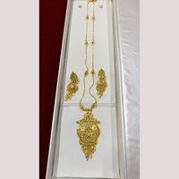 Pari Art Jewellery Stylish Forming Gold Necklace Set