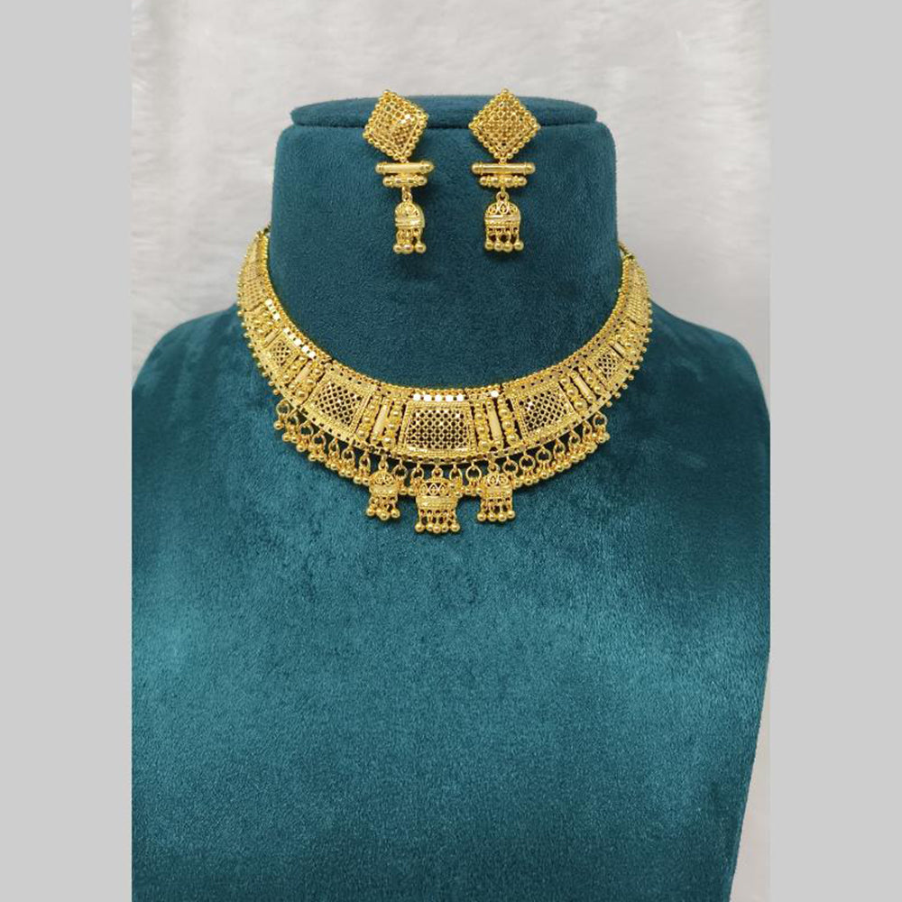 Pari Art Jewellery Forming Gold Choker Set for Weddings