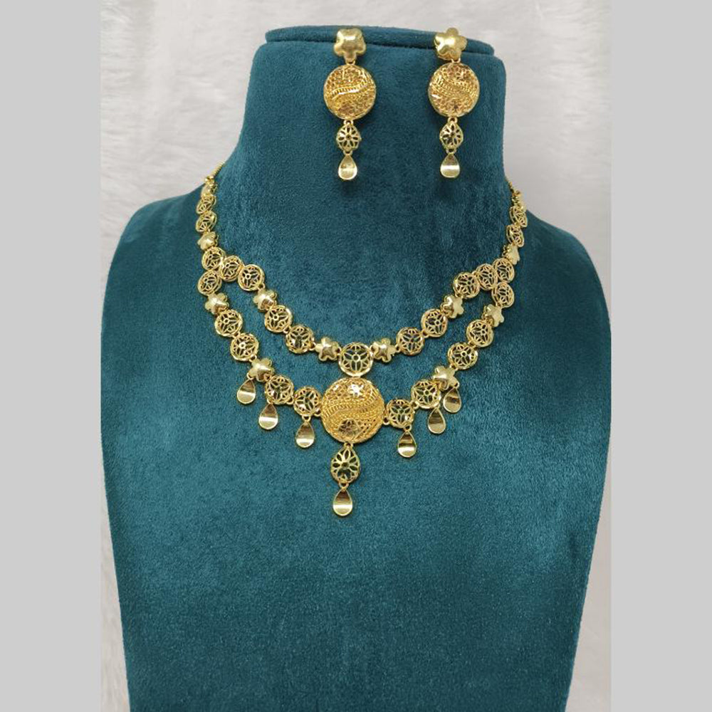 Pari Art Jewellery Ethnic Gold Look Choker Necklace Set