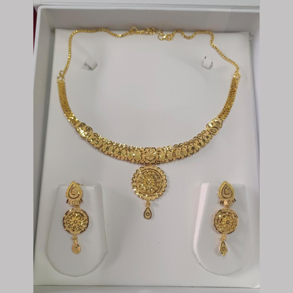 Pari Art Jewellery Forming Gold Necklace Set