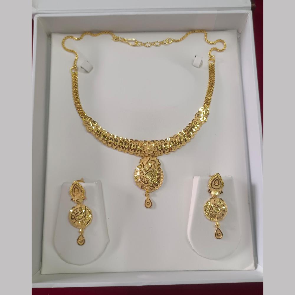 Pari Art Jewellery Forming Gold Necklace Set