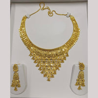 Pari Art Jewellery Designer Forming Gold Plated Necklace Set