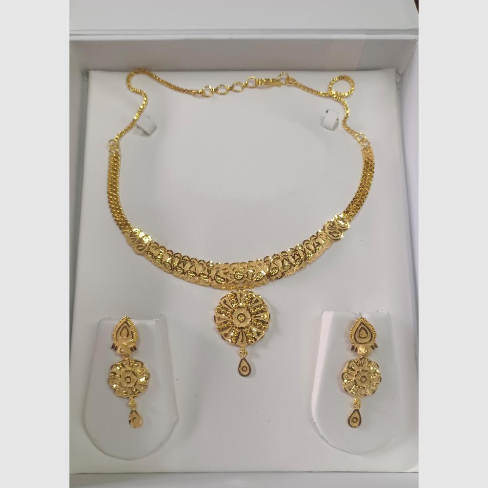 Pari Art Jewellery Designer Forming Gold Plated Necklace Set