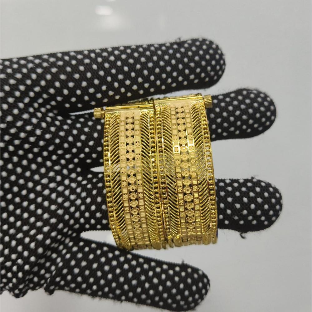 Pari Art Jewellery Forming Gold Openable Bangles Set