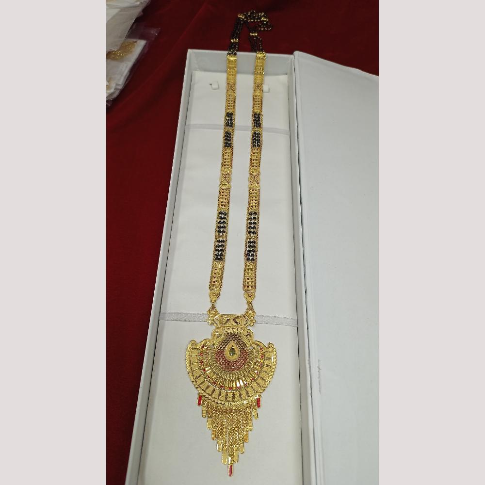 Pari Art Elegant Black Bead Forming Mangalsutra