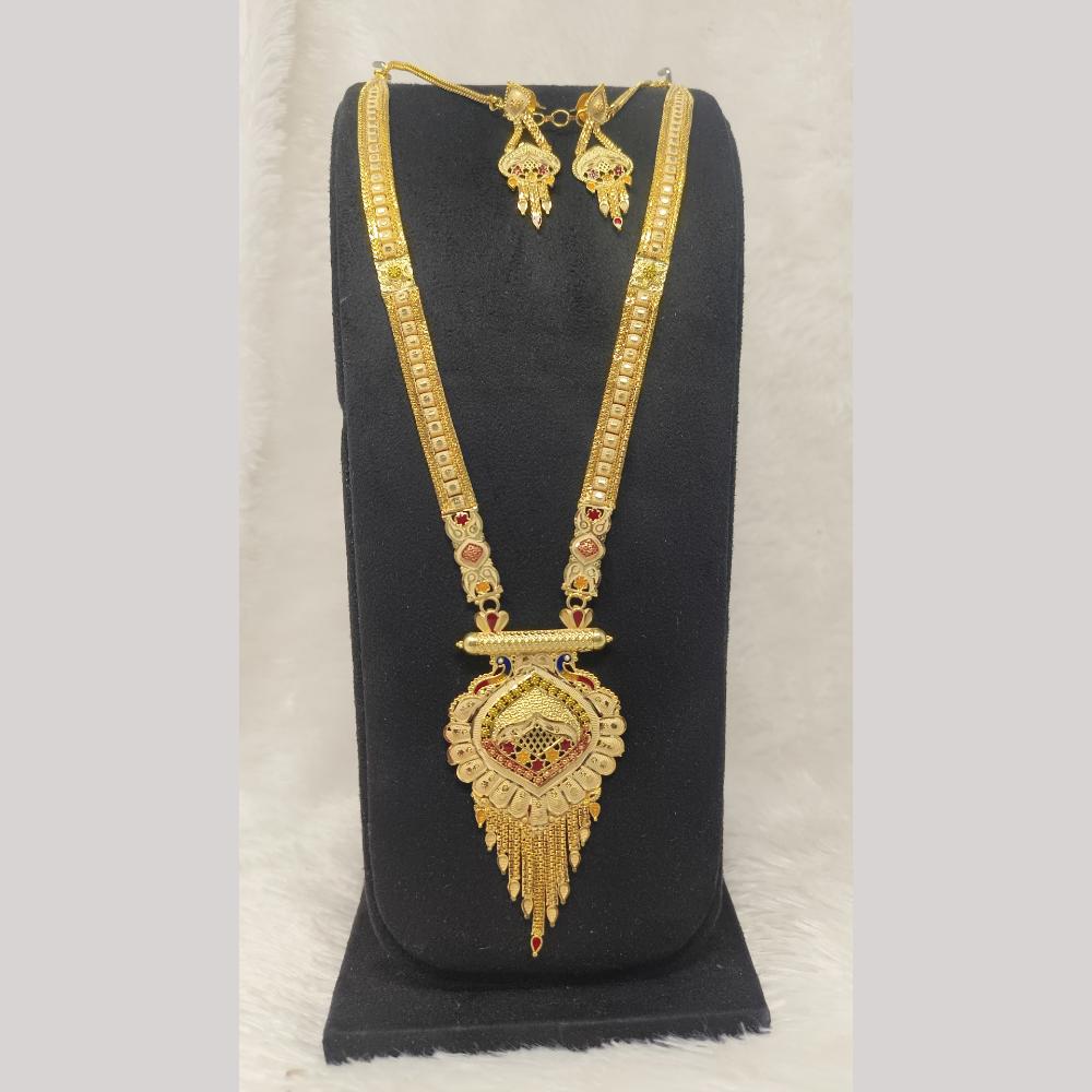 Pari Art Jewellery Designer Forming Motif Jewellery Long Necklace Set