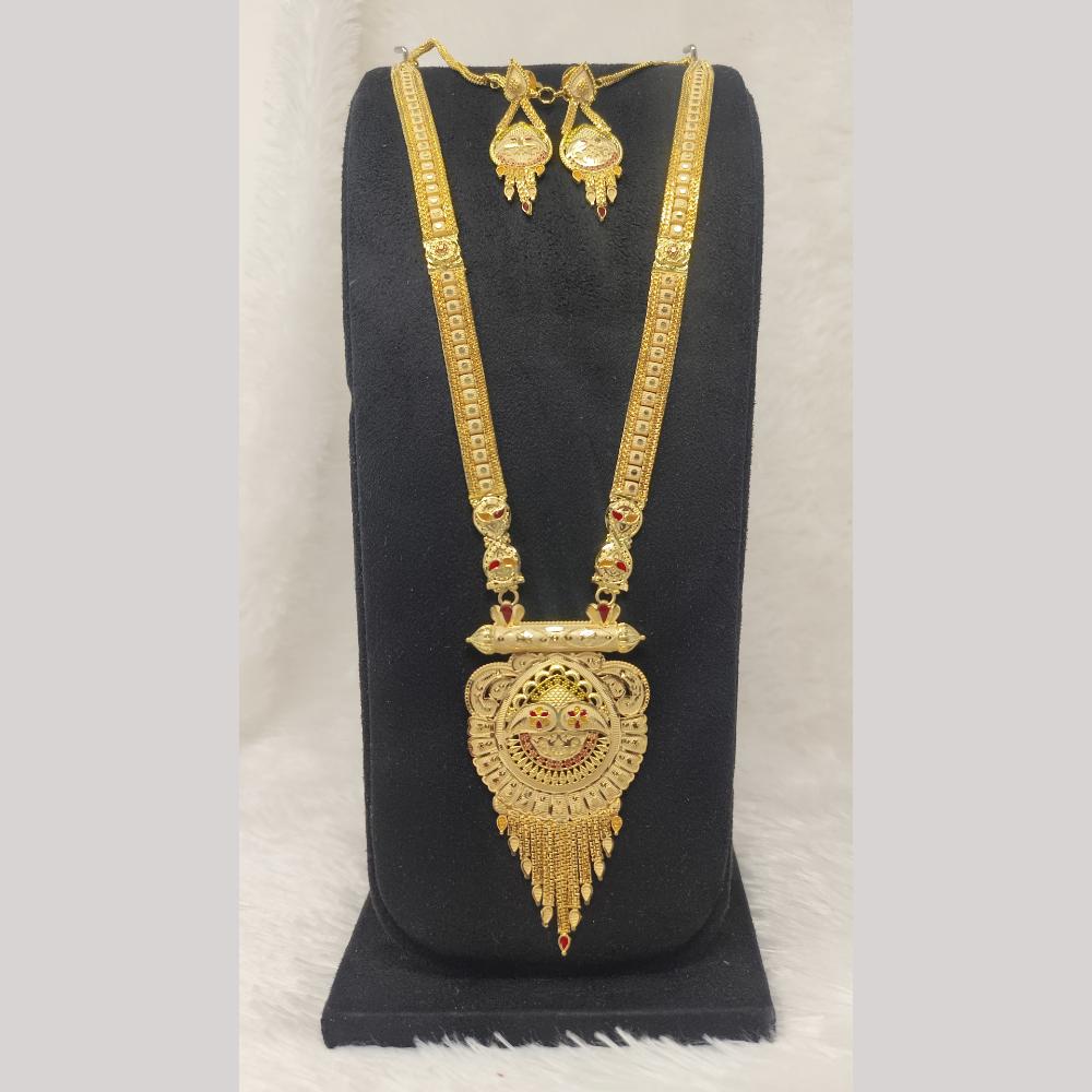 Pari Art Jewellery Designer Forming Motif Jewellery Long Necklace Set