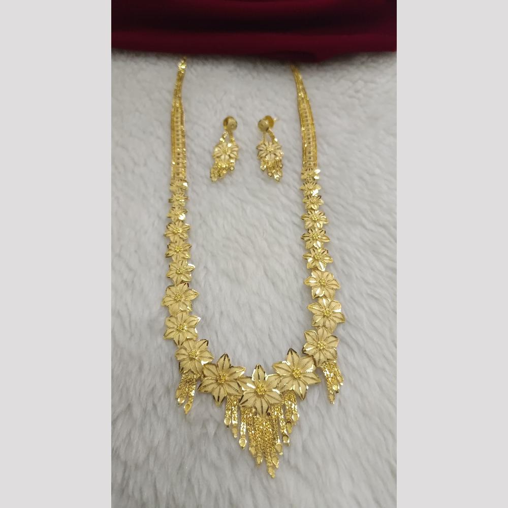 Pari Art Jewellery Dual Glow Forming Gold Meenakari  Necklace Set