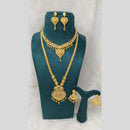 Pari Art Jewellery Royal Forming Double Necklace Jewellery Set