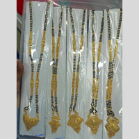 Pari Art Jewellery Delicate Traditional Forming with Black Beads Mangalsutra (1 Piece Only)