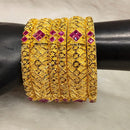 Pari Art Jewellery Forming Pota Stone Bangles Set