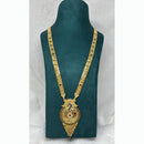Pari Art Jewellery Delicate Traditional Forming With Black Beads Mangalsutra