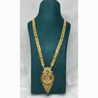 Pari Art Jewellery Delicate Traditional Forming With Black Beads Mangalsutra