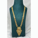 Pari Art Jewellery Delicate Traditional Forming With Black Beads Mangalsutra