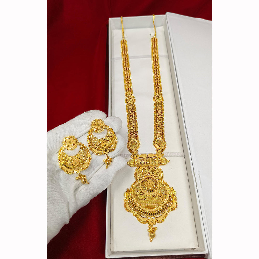 Pari Art Jewellery Forming Luxurious Jewellery Long Necklace Set