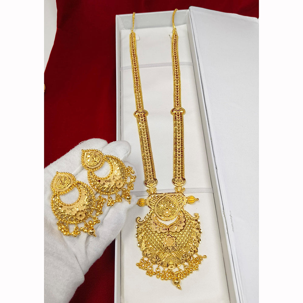 Pari Art Jewellery Forming Luxurious Jewellery Long Necklace Set