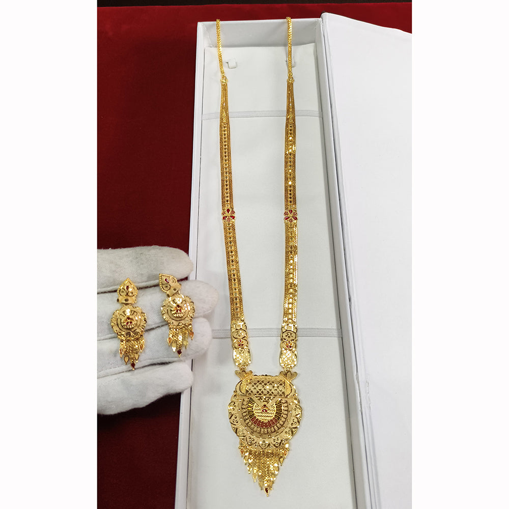 Pari Art Jewellery Forming Luxurious Jewellery Long Necklace Set