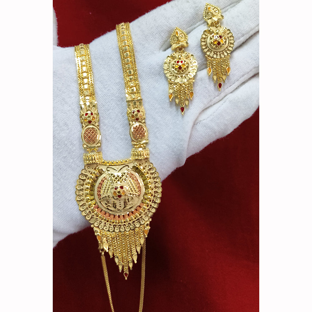 Pari Art Jewellery Forming Luxurious Jewellery Long Necklace Set
