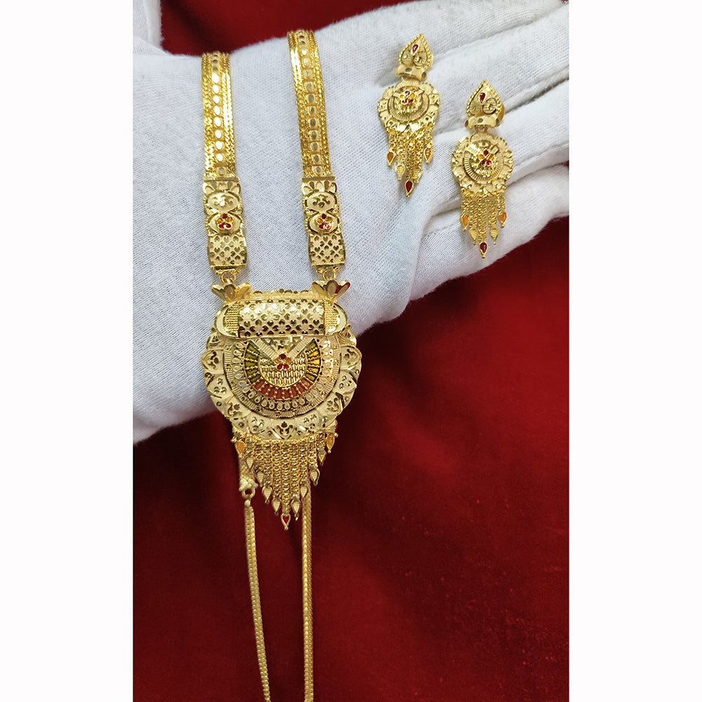 Pari Art Jewellery Forming Luxurious Jewellery Long Necklace Set