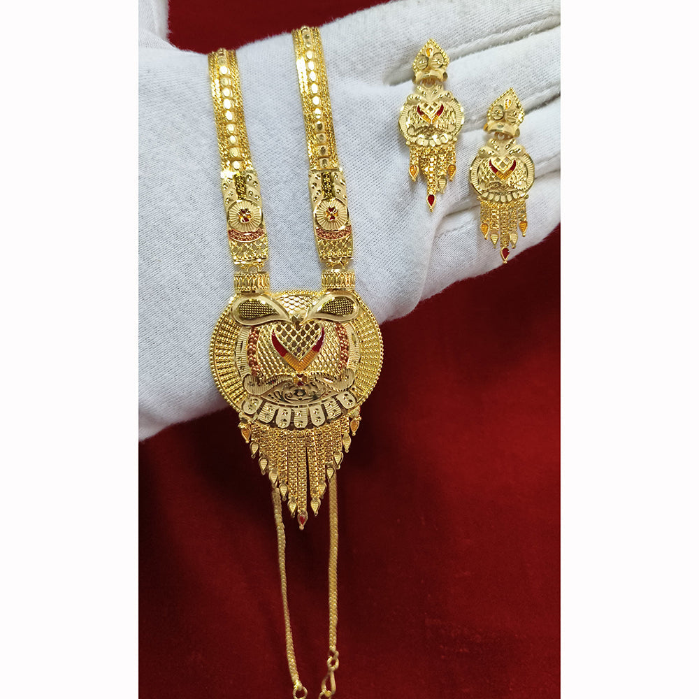 Pari Art Jewellery Forming Luxurious Jewellery Long Necklace Set
