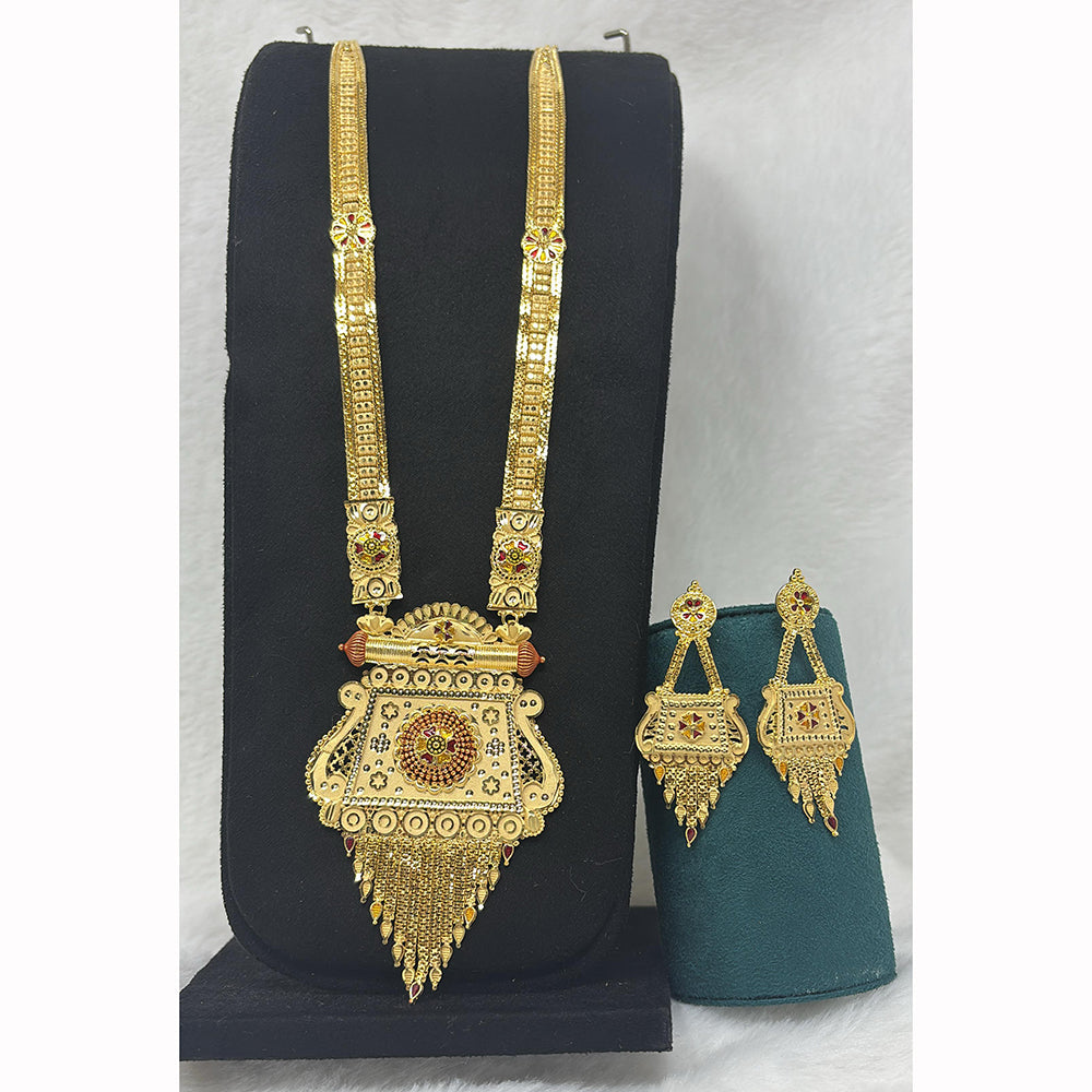 Pari Art Jewellery Forming Luxurious Jewellery Long Necklace Set