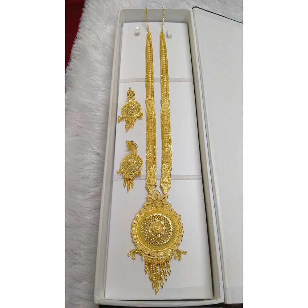 Pari Art Jewellery Forming Luxurious Jewellery Long Necklace Set
