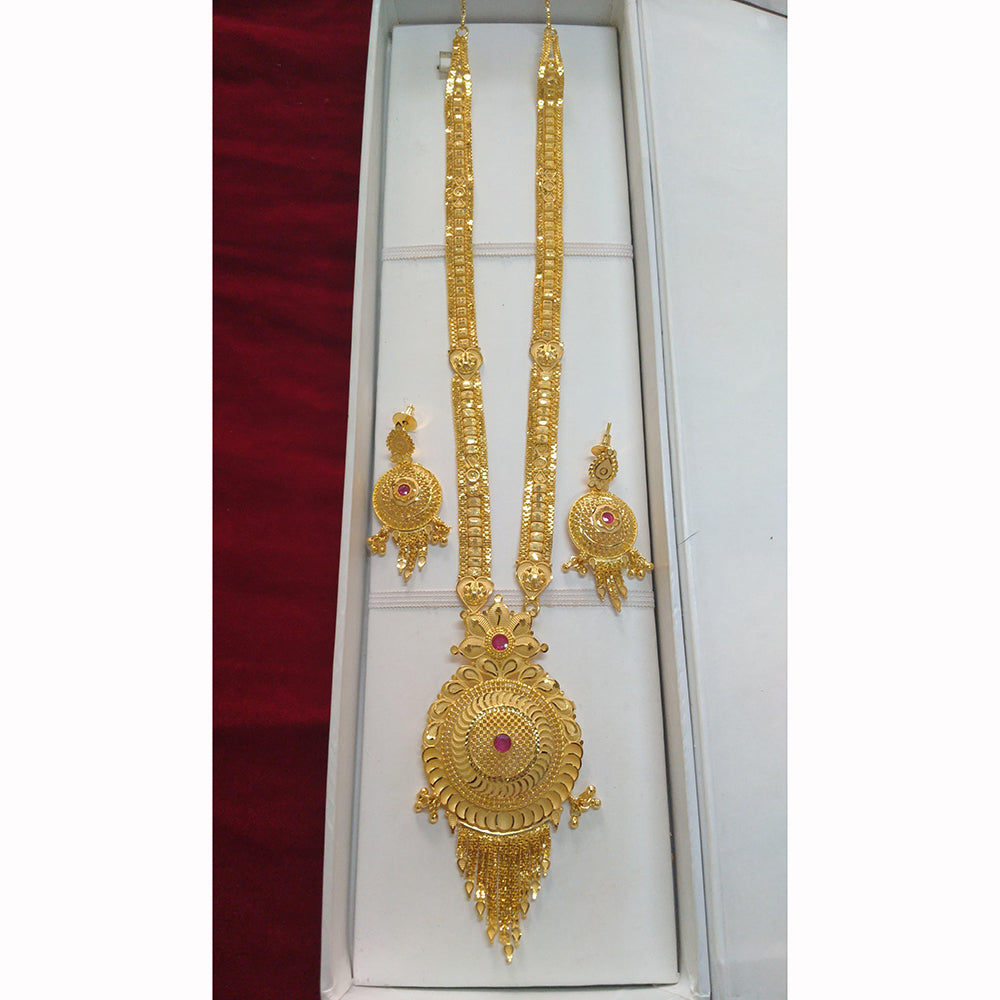 Pari Art Jewellery Forming Luxurious Jewellery Long Necklace Set