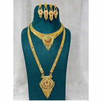 Pari Art Jewellery Royal Forming Double Necklace Jewellery Set