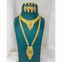 Pari Art Jewellery Royal Forming Double Necklace Jewellery Set
