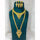 Pari Art Jewellery Royal Forming Double Necklace Jewellery Set