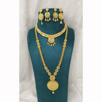 Pari Art Jewellery Royal Forming Double Necklace Jewellery Set