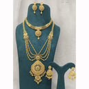 Pari Art Jewellery Royal Forming Double Necklace Jewellery Set