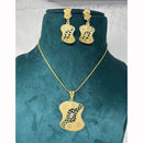 Pari Art Jewellery Classic Trend Forming Pendant With Earrings