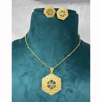 Pari Art Jewellery Classic Trend Forming Pendant With Earrings