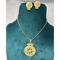 Pari Art Jewellery Classic Trend Forming Pendant With Earrings