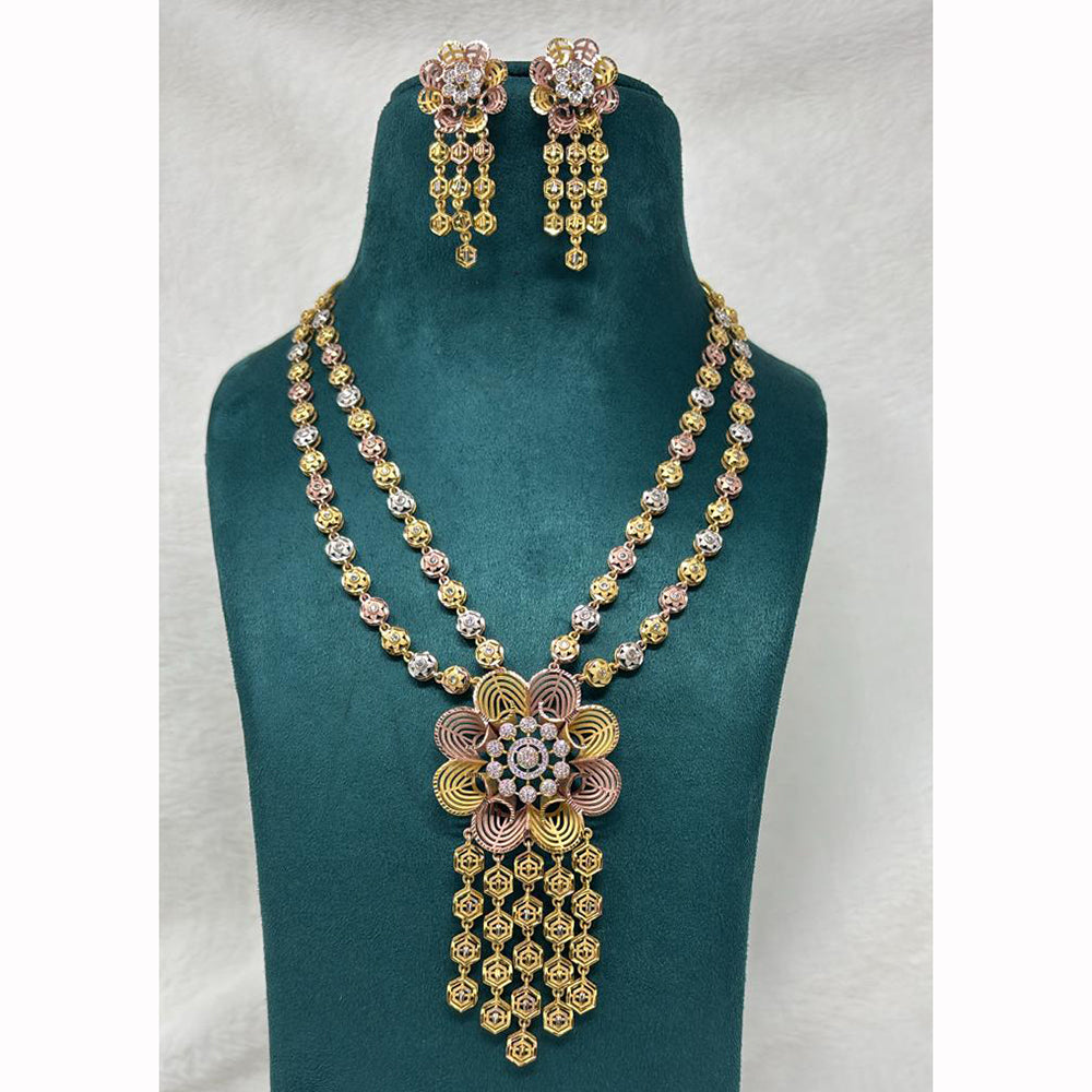 Pari Art Jewellery Stunning Forming Long Necklace Set