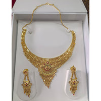 Pari Art Jewellery Trendy Forming Necklace And Matching Earrings Set