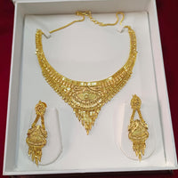 Pari Art Jewellery Trendy Forming Necklace And Matching Earrings Set