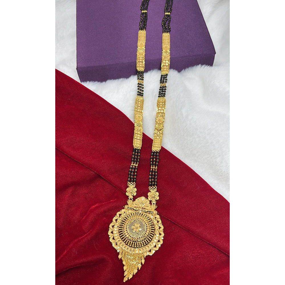 Pari Art Jewellery Designer Black Beads Forming Mangalsutra