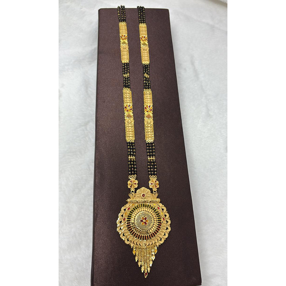 Pari Art Jewellery Designer Black Beads Forming Mangalsutra