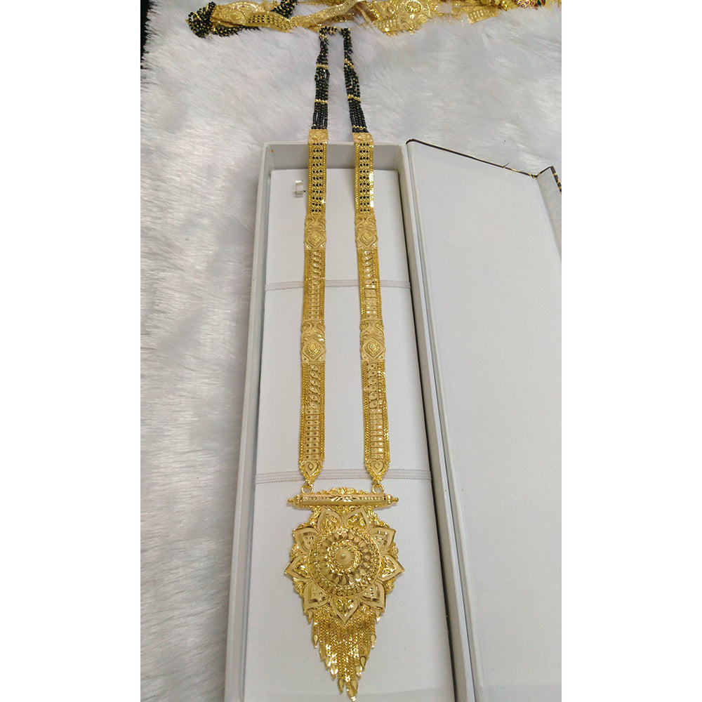 Pari Art Jewellery Designer Black Beads Forming Mangalsutra