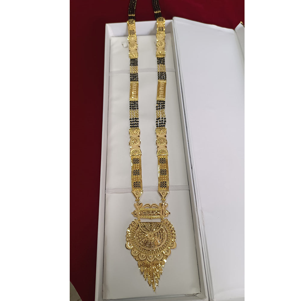 Pari Art Jewellery Designer Black Beads Forming Mangalsutra