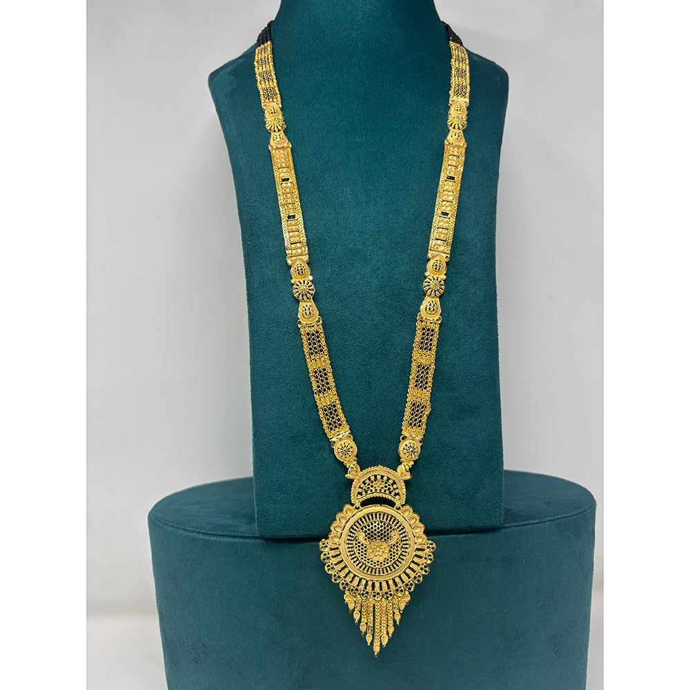 Pari Art Jewellery Designer Black Beads Forming Mangalsutra