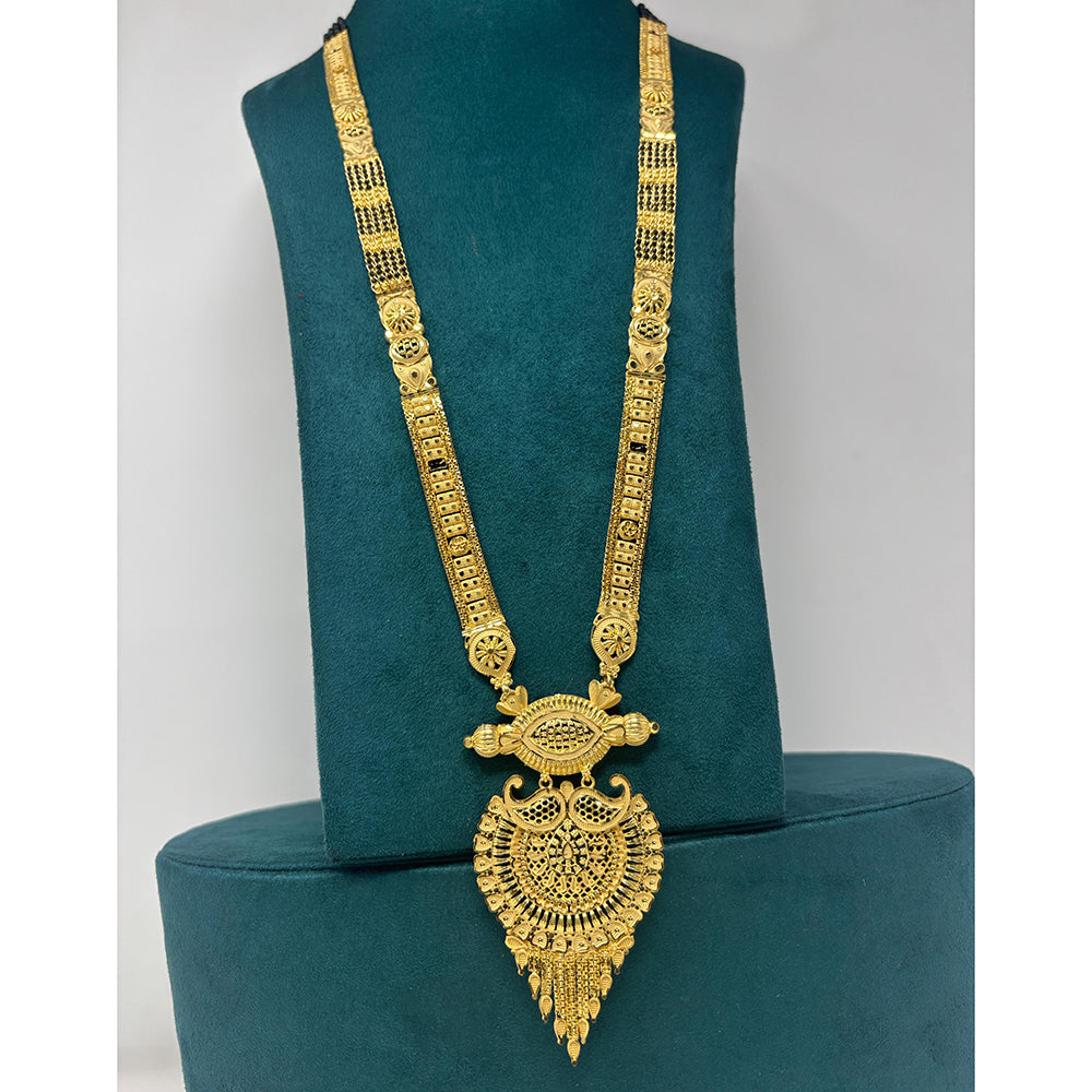 Pari Art Jewellery Designer Black Beads Forming Mangalsutra