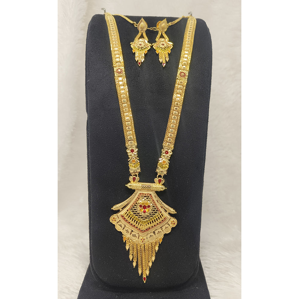 Pari Art Jewellery Forming Heritage Meenakari Long Necklace Set