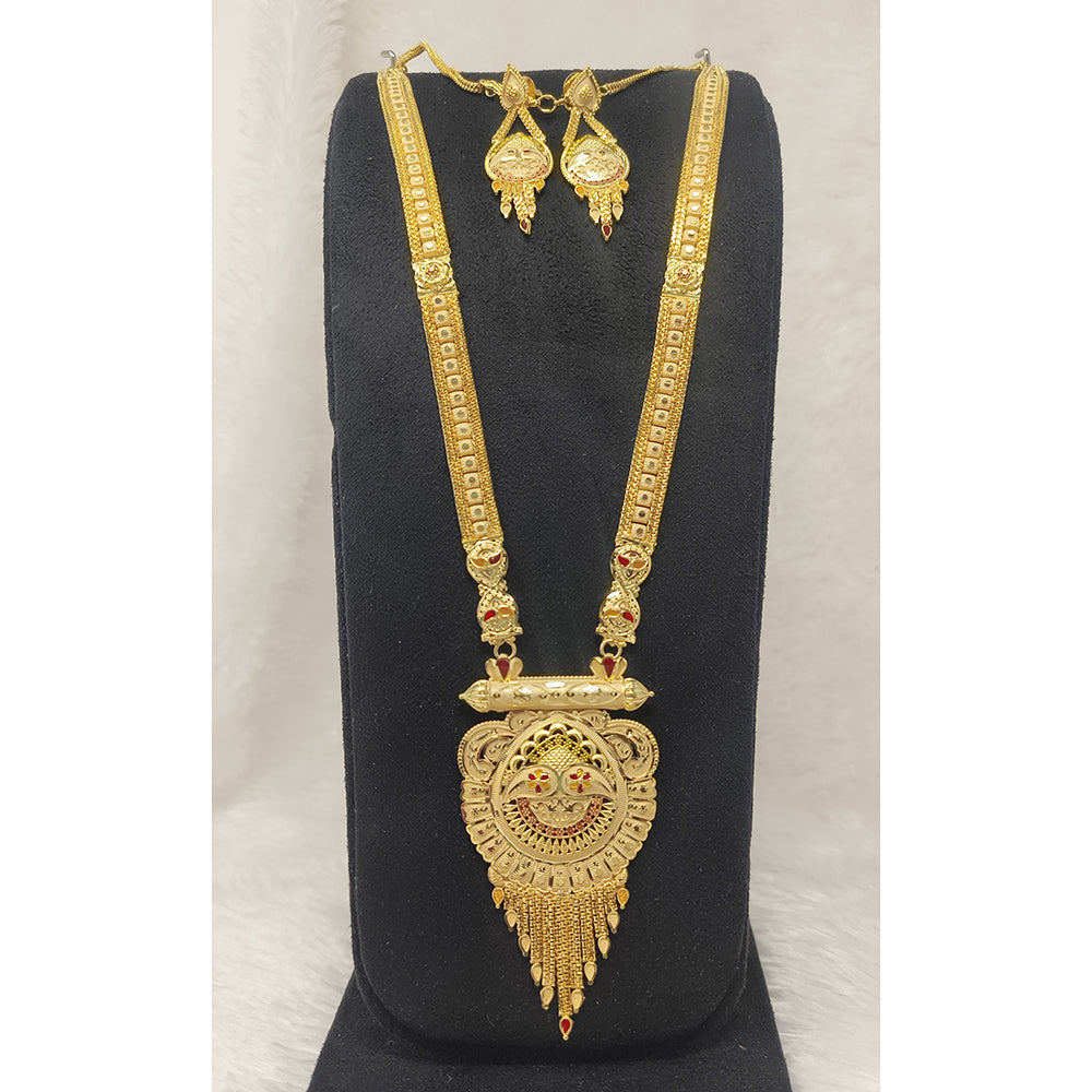 Pari Art Jewellery Forming Heritage Meenakari Long Necklace Set