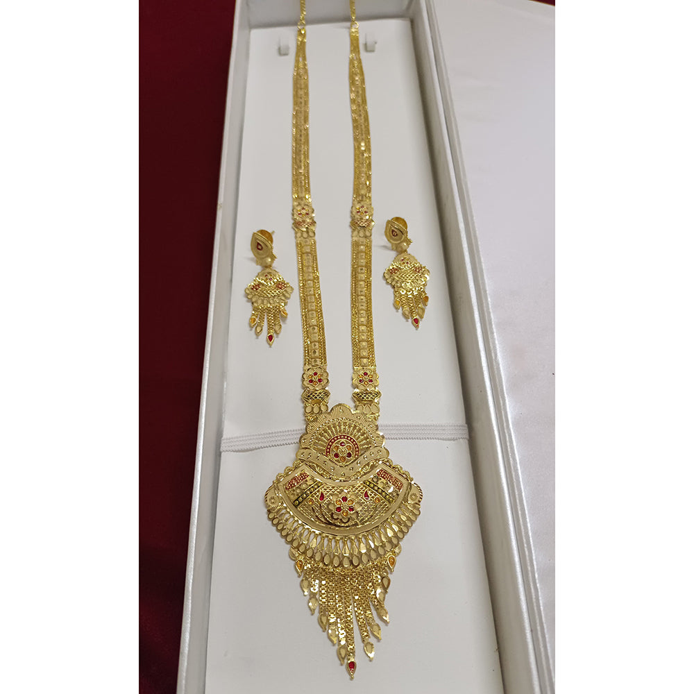 Pari Art Jewellery Forming Heritage Meenakari Long Necklace Set