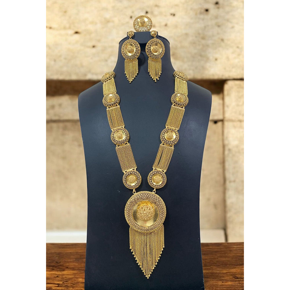 Pari Art Jewellery Forming Dubai Big Heavy Desing Necklace Set