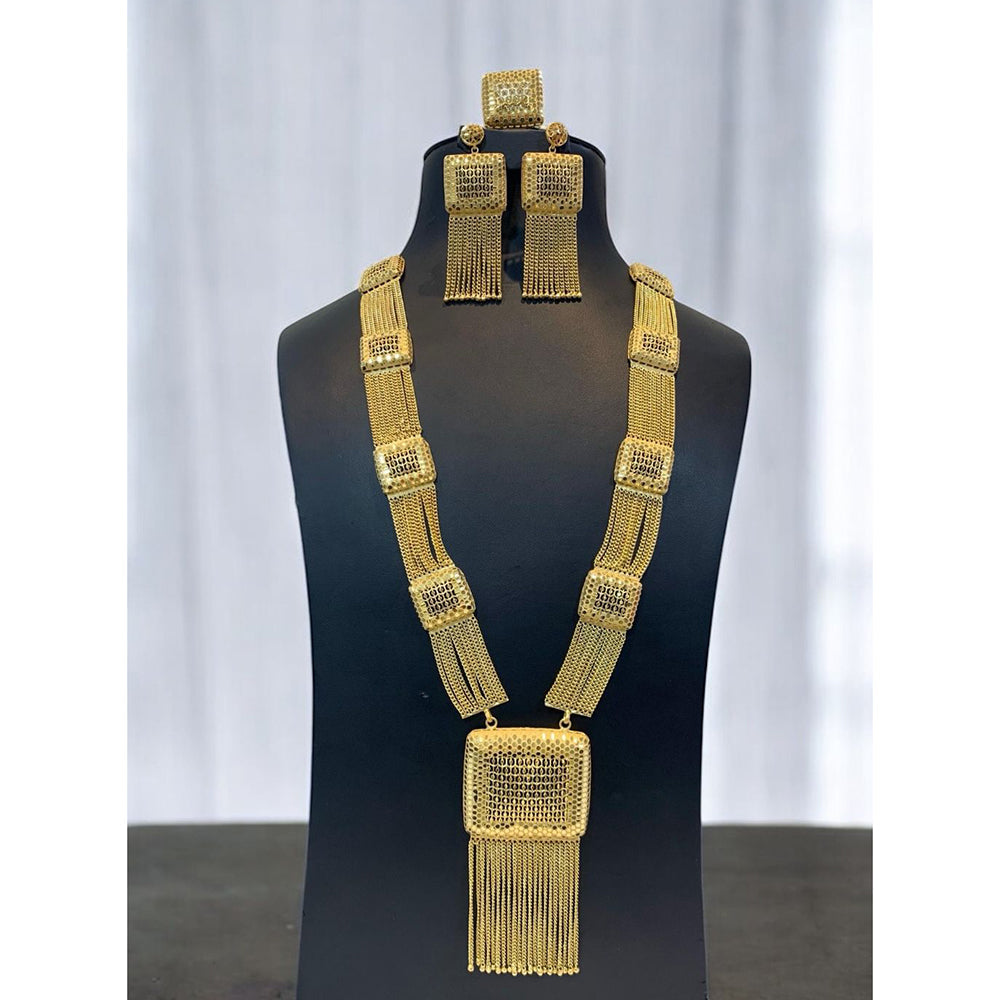 Pari Art Jewellery Forming Dubai Big Heavy Desing Necklace Set