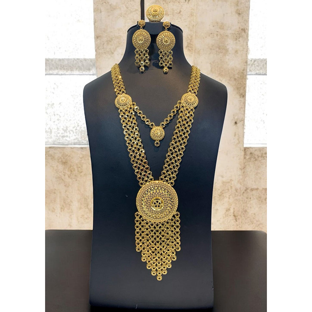 Pari Art Jewellery Forming Dubai Big Heavy Desing Necklace Set
